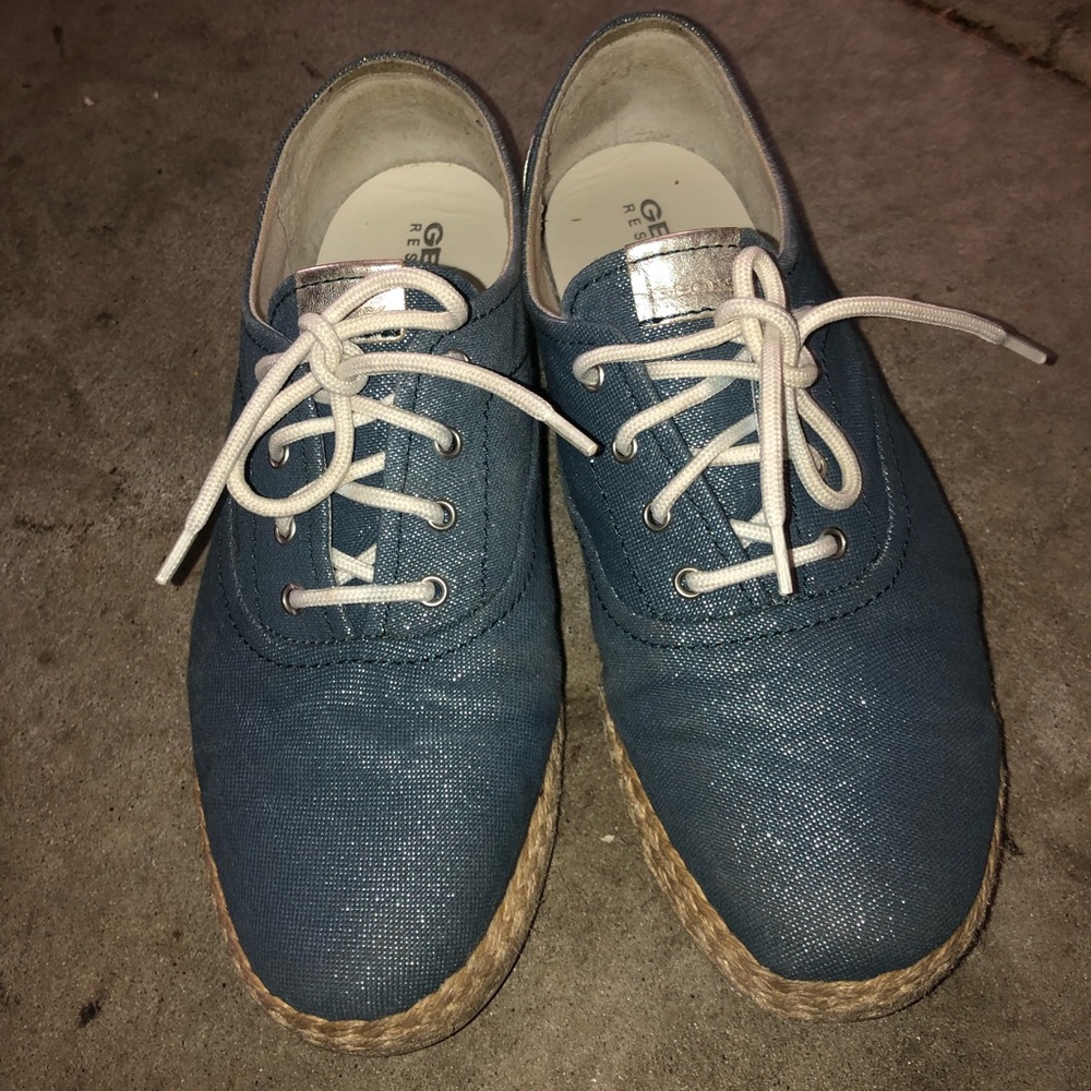 Cute blue sneakers